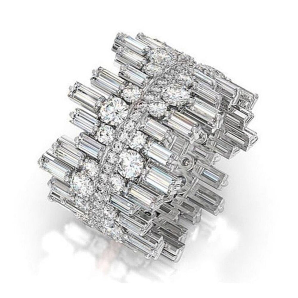 Iced Silver Ring - Picture 7 of 7